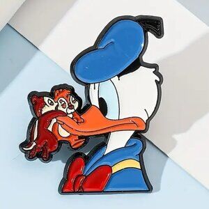 Pin Disney Donald Duck & Chip n Dale Rescue Rangers Chipmunk Friends Cartoon
